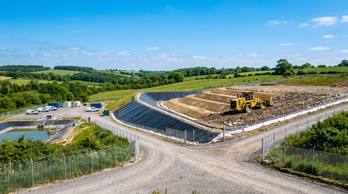 Earthworks and construction site